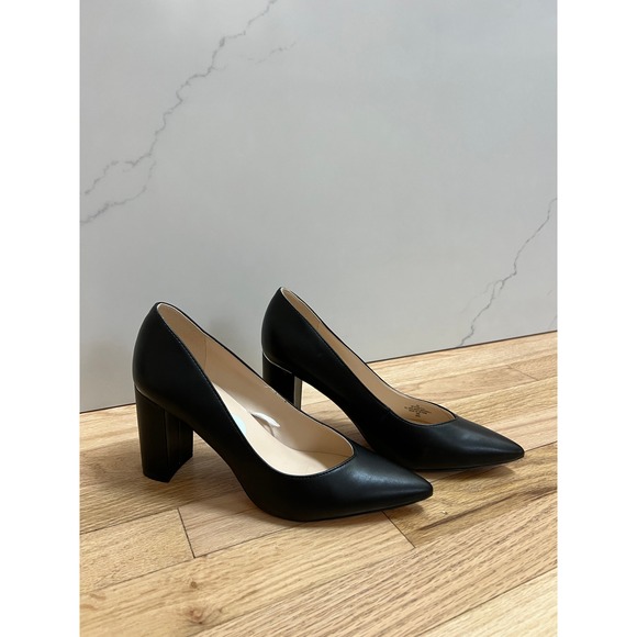 Marc Fisher Shoes - Marc Fisher Vividly Block Heel Pumps Pointy Toe Classic Women 9 Black